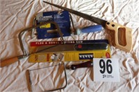 BOX LOT ASSORTED HAND SAWS
