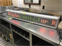 LED Programmable Sign w/ Disc ~ 50" x 8"