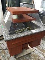 45" SQ Ref. Display Bar w/ Marble Serving Counter