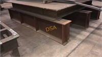 11' x 10' steel metal welding table