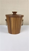 Mid-century modern teak ice bucket