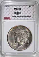 1921 PEACE DOLLAR RNG GEM BU RARE!