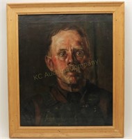 "Iron Worker" Oil on Canvas
