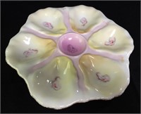 Hand Painted Porcelain Oyster Plate