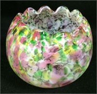 Blown Art Glass Multi Color Vase