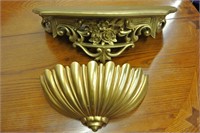 Gold Tone Wall Decorations