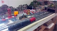 Custom Train Set w/ landscapes, shops and more