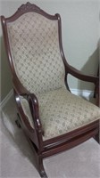 Wood and Fabric Chair