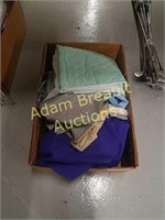 Box of assorted fabric