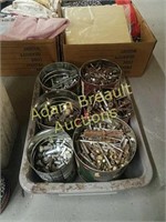 Large assortment bolts and nuts