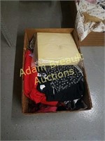Box of assorted fabric