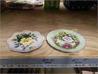 Two vintage Lefton porcelain plates