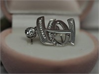 2 S. Silver Letter Shaped Pendants YJC