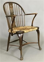 Antique Simonds Windsor Rush Chair