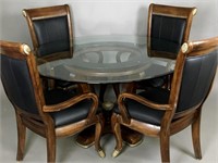Elegant Dining Table Set & 4 Chairs