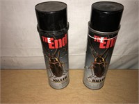 LOT of 2 Insect Killer THE END Bottle LOT