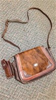 American West Cow Hide Purse with Matching Cell