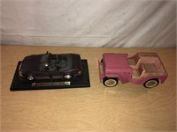 Die Cast Car & Vintage Tonka Pink Jeep LOT