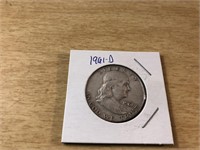 1961-D SILVER FRANKLIN Half Dollar in Case