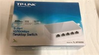 New TP Link desktop switch with five ports