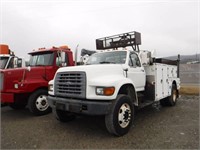 1997 FORD F800 S/A CABLE PLACER TRUCK