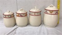 4 Saratoga treasure craft canisters small one has