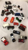Group of toy cars some vintage metal