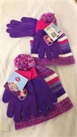 2 New Disney Sofia the first hat and glove sets
