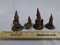 4 collectible Tom Clark gnomes