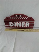 Wood and metal diner sign
