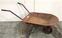 Old metal true value wheelbarrow