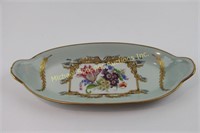 LIMOGES SIGNED FLORAL DECORATED  TRAY