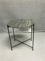 Metal/Marble Side Table
