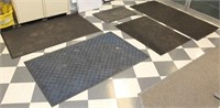 21"x33" anti-fatigue mat & 4 asstd size area rugs,