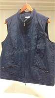 Croft&Barrow women's XL dark blue zip up vest