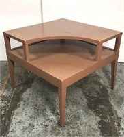 Two level corner table