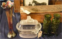 Lot #87 Glassware lot to include: Pressed glass