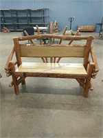 Amish made bench
Approx 59" long and 48" high