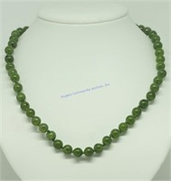 B. C. Nephrite Jade Knotted Necklace