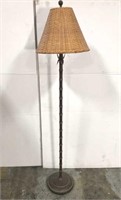 Metal bamboo floor lamp