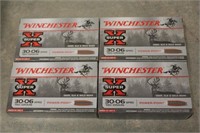 (4) Boxes of Winchester 30.06 180 Grain Ammo