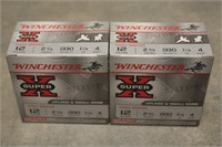 (2) Boxes of Winchester 12 Gauge 4 Shot Ammo