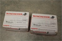 (2) Boxes of Winchester 9mm Ammo, 100Rnd Per Box