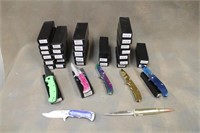 (35) Assorted Spring Assist Folding Knives