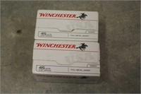 (2) Boxes of Winchester 45 Ammo, 100 Round