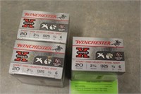 (3) Boxes of Winchester 20 Gauge 6 Shot Ammo