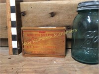 Newell Fisheries codfish fingerjointed wood box