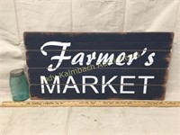 18x36 wood "Farmers Market Sign"