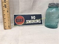 Cast Iron Gulf  "No Smoking Sign"