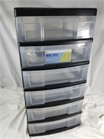 Plastic rolling storage chest
